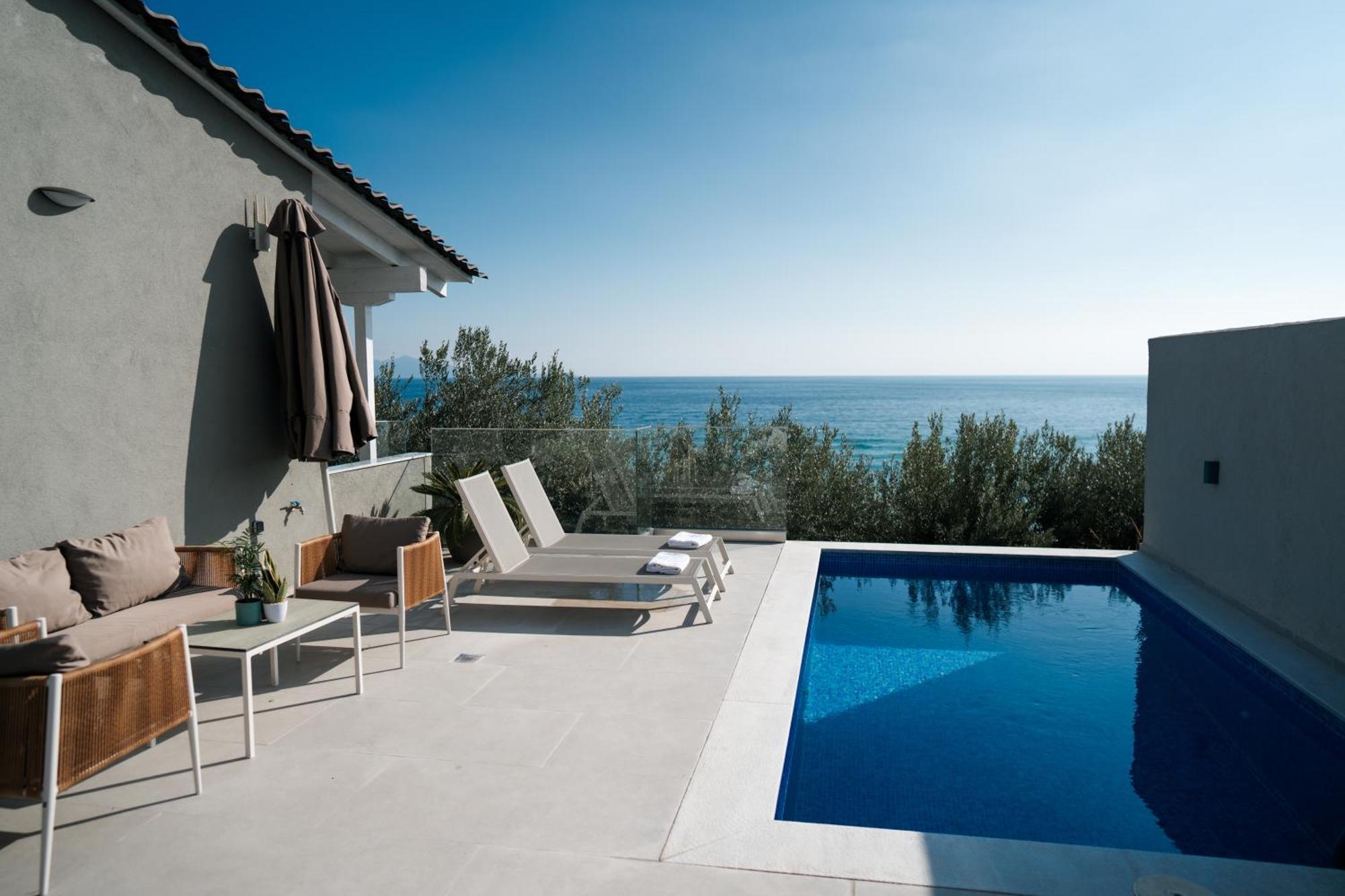 Aegean View Villa Loutra Elevtheron Ngoại thất bức ảnh