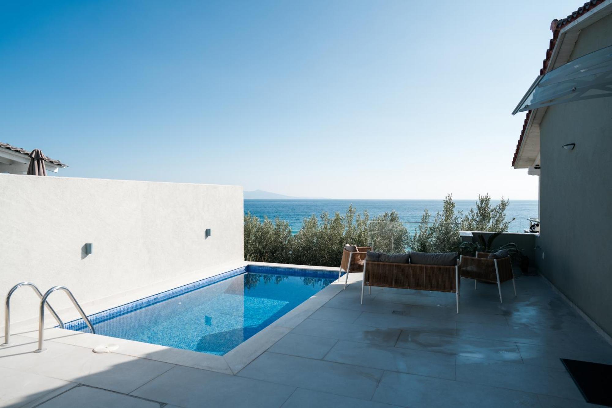 Aegean View Villa Loutra Elevtheron Ngoại thất bức ảnh